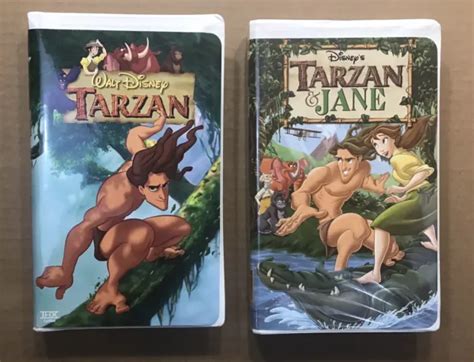 WALT DISNEY TARZAN And Disneys Tarzan Jane VHS Tapes Edgar Rice