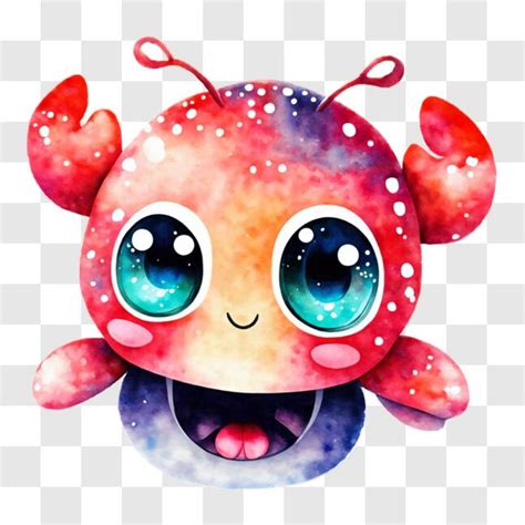 Download Cute Cartoon Crab Wallpaper PNG Online - Creative Fabrica