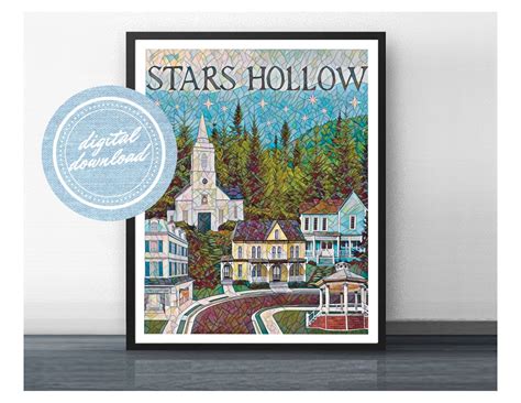 STARS HOLLOW Inspired by Gilmore Girls, Digital Download, Gift Under 20 ...