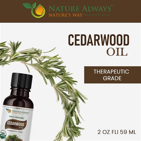 Buy Organic Cedarwood Essential Oil For Hair And Skin Nature Always