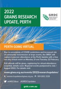 GRDC Western Region Grains Research Updates Virtual Grower Group