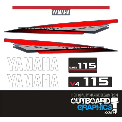 Yamaha 115hp V4 2 Stroke Outboard Decalssticker Kit Etsy