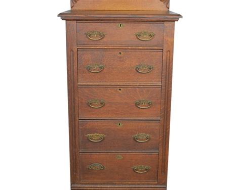 Antique Victorian Oak Lingerie Carved Tall Chest 22297 Etsy