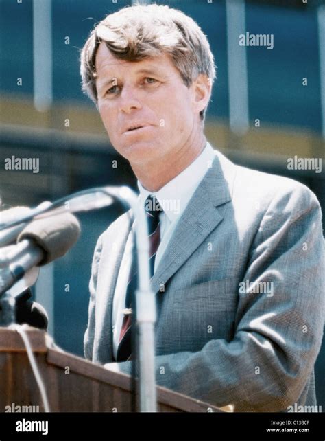 Senator Robert F. Kennedy, during his 1968 run for the Presidency Stock ...