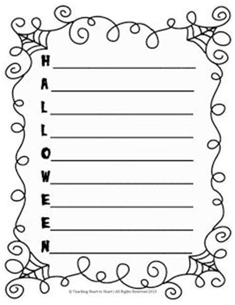 Halloween Acrostic Poem Template