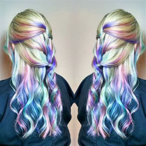 Absolutely Gorgeous Braided Rainbow Hairstyles