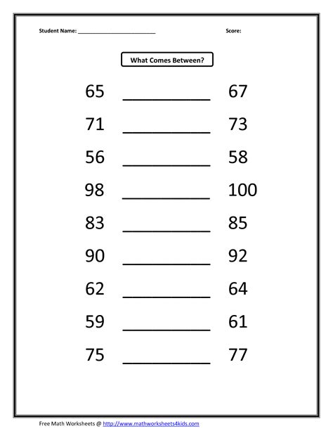 12 Before And After Numbers Worksheets Math - Free PDF at worksheeto.com