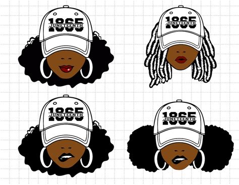 Bundle Black Juneteenth Girl With Cap Svg Juneteenth Freedom