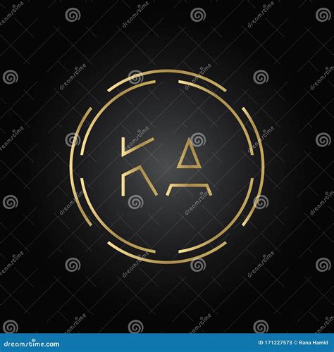 Initial ALphabet KA Logo Design Vector Template Abstract Letter KA