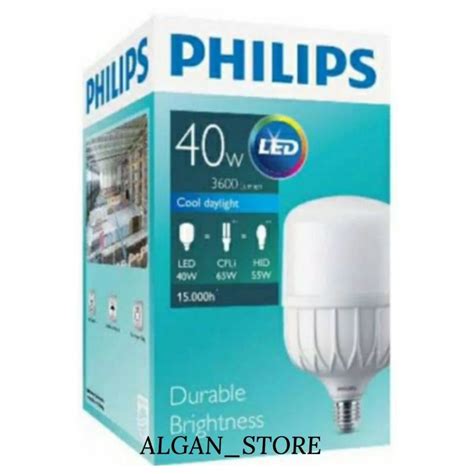 Jual Lampu Bohlam Led Philips 40 Watt Putih Original Bisa Cod