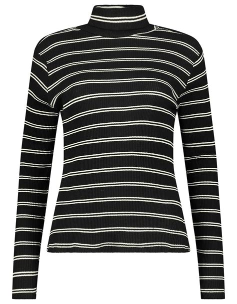 Damen Langarmshirt Mit Stehkragen Takko Fashion