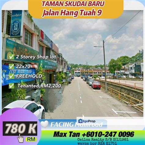 Taman Skudai Baru Jalan Hang Tuah Skudai Johor For Sale Rm By