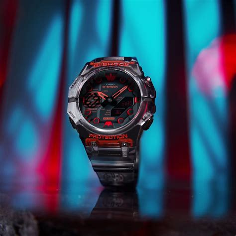 RELOJ G SHOCK Negro con rojo Translúcido GA B001G 1A SKU G SK 111