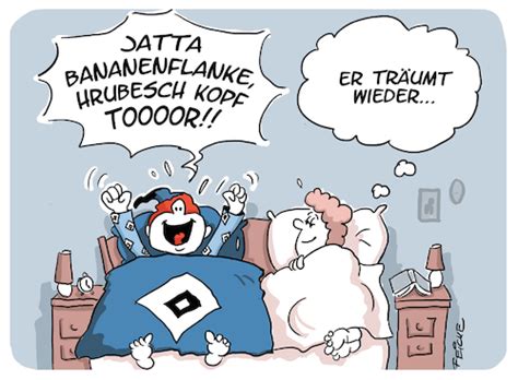 Hrubesch Traum Von Feicke Sport Cartoon Toonpool