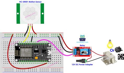 Esp8266 Motion Sensor Relay Esp8266 Tutorial