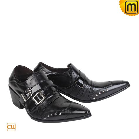 Black Leather Dress Shoes for Men CW760003