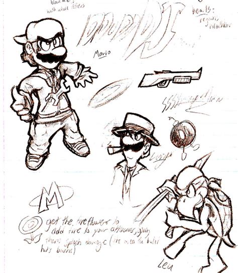 Gangster Mario Sheet By Spliffurt On Deviantart