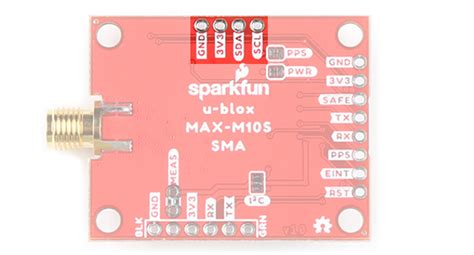 Hardware Overview Sparkfun Gnss Receiver Breakout Max M S Qwiic