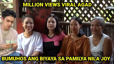 BUMUHOS ANG BIYAYA SA PAMILYA NILA JOY KALINGAP RAB VAL SANTOS