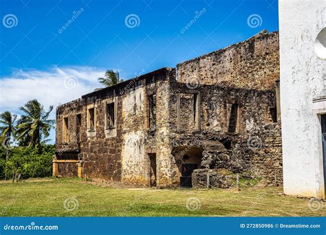 Ruins Of The Garcia D Avila Castle In The Praia Do Forte Mata De Sao