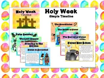 Holy Week Timeline by Two Creative Classrooms | Teachers Pay Teachers