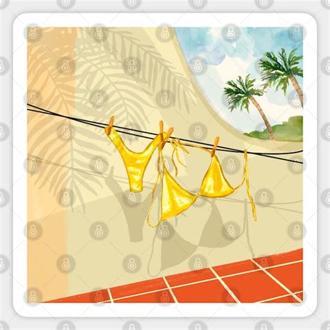 Summer Bikini Out Swimsuit Sticker TeePublic