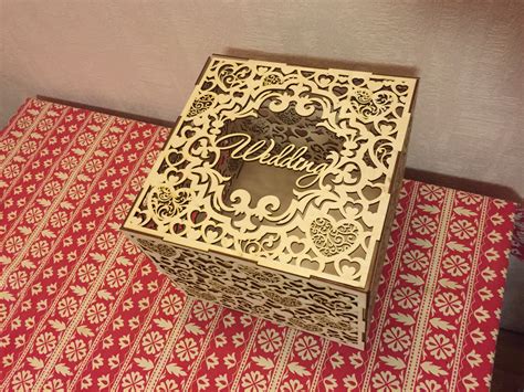 Wedding Box Laser Cutting Free Vector Arabic Cnc