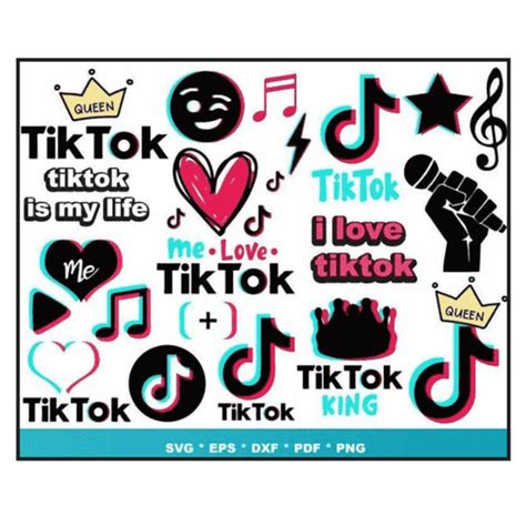 Tik Tok Svg Tik Tok Svg Bundle Tiktok Logo Tiktok Symbol Inspire Uplift