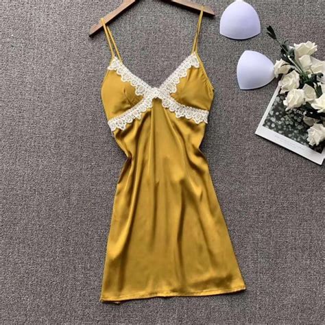 Jual Lingerie Dress Silk Satin 926 Nightgown Seksi Cantik Premium Quality Shopee Indonesia