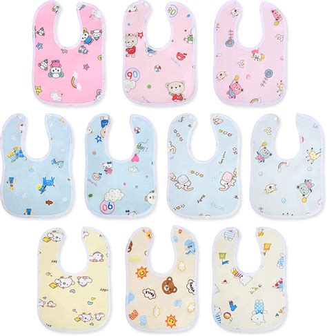 Baby Bandana Dribble Bibs Drool Bibs 10pc Infant Bibs Baby Teething