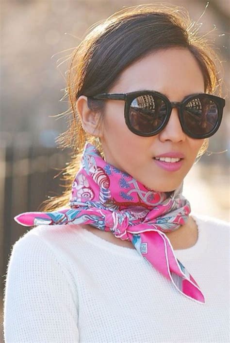 Silk Scarf Style Ways To Wear A Scarf French Women