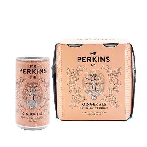 Fourpack Ginger Ale Mr Perkins Latas La Canaster A