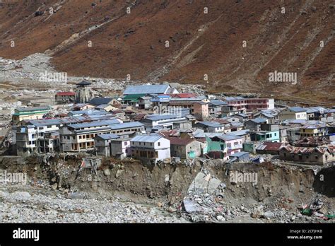 Kedarnath Temple Aerial View After Kedarnath Disaster 2013 Heavy Loss