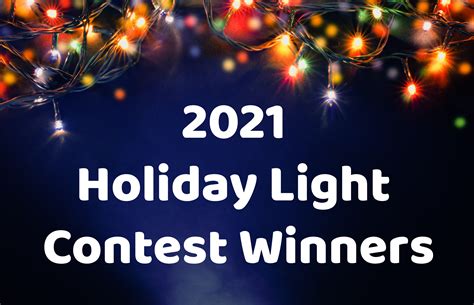 Holiday Light Contest Winners