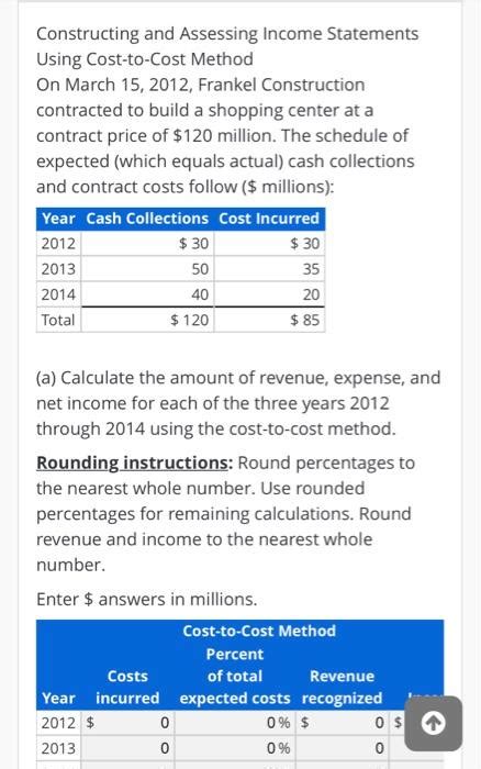 Solved Constructing And Assessing Income Statements Using