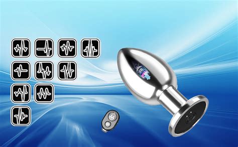 Metal Remote Control Butt Plug Prostate Massaging Toy Men Vibrator Anal Toys Women Vibrator