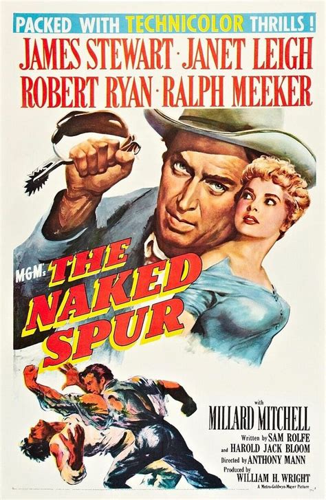 THE NAKED SPUR MOVIE POSTER X FRIDGE MAGNET JAMES STEWART JANET
