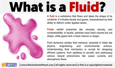 What is a Fluid | Definition of Fluid 
