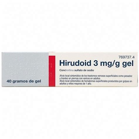 Hirudoid 3 Mg G Gel 1 Tubo De 40 G Sistema Circulatorio