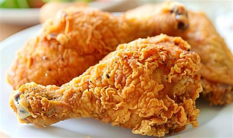 crispy golden fried chicken premium ai generated image