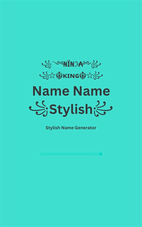 Fb Stylish Name 9