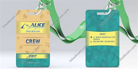 Contoh Id Card Crew Standar Ukuran Id Card Name Tag Kartu Panita