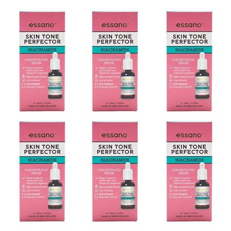 6x Essano Skin Tone Perfector Niacinamide Concentrated Serum Facial