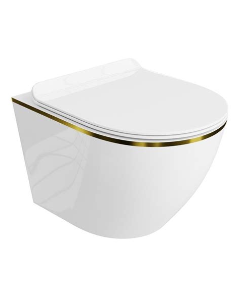 Lavita Sofi Slim Gold Line Miska wisząca wc - LaVita | Sklep EMPIK.COM