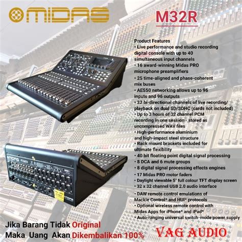 Jual Mixer Digital Midas M R Live Shopee Indonesia