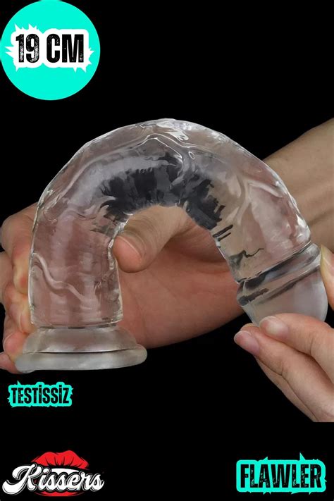 Kissers Yeni Nesil Cinsel Oyuncak Testissiz Şeffaf Jel Dokusunda Ultra Realistik Penis Dildo 19