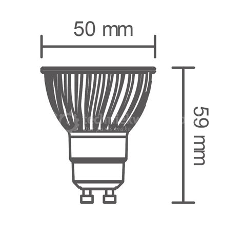 Civilight Reflector Hoogvolt Haled III D GU10 AC 200 240V 6W 2700K