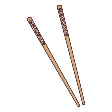 Wooden chopsticks PNG Designs for T Shirt & Merch