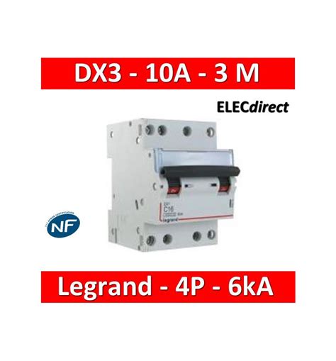 LEGRAND - dif. DX3-ID 4P 25A - 30mA - AC + Module 4P + Peigne 13M ...