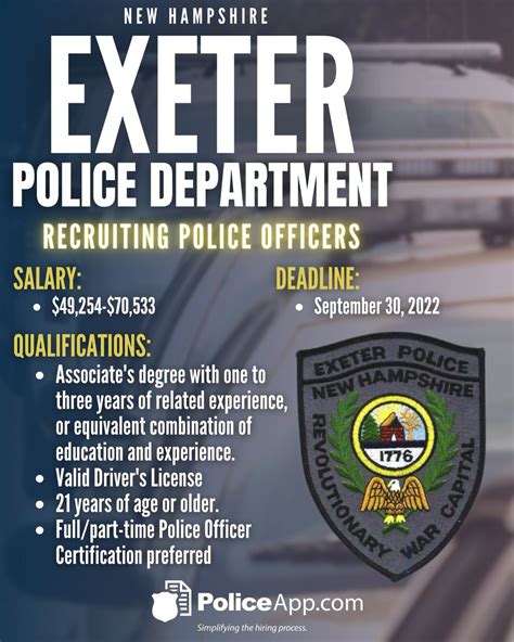 Policeapp On Twitter Exeter Police Department Nh Job Title